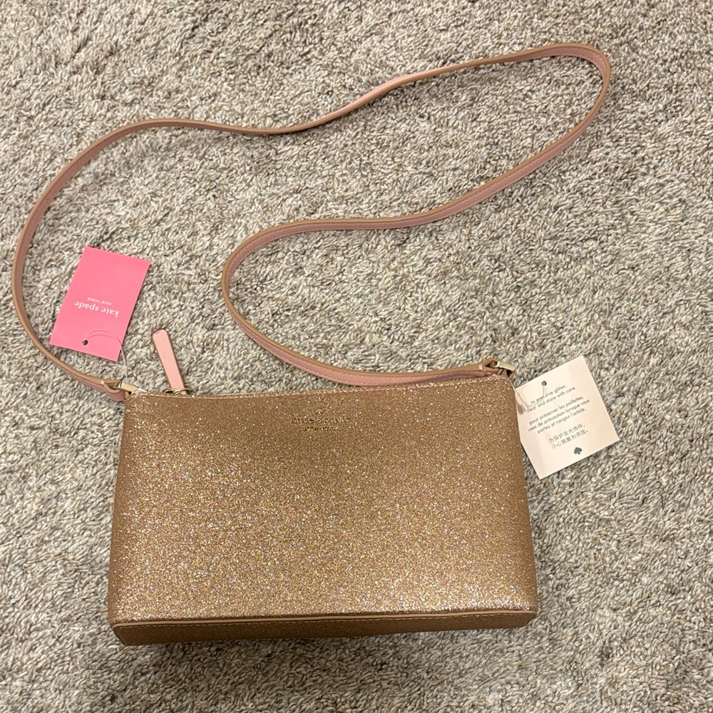 Kate Spade Sparkling Gold Crossbody Bag